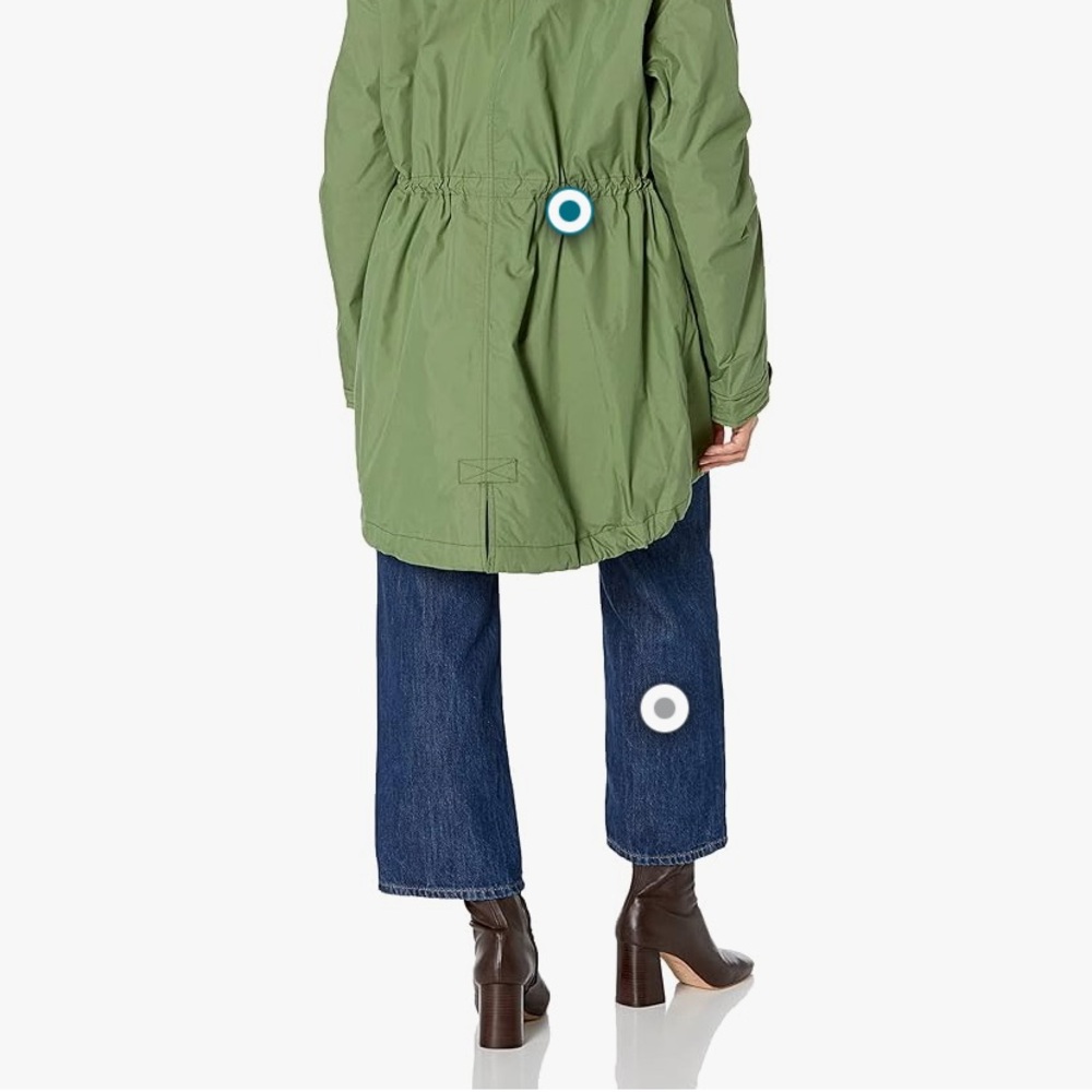Velvet by Graham and Spencer Green Utility Jacket with Drawstring Waist